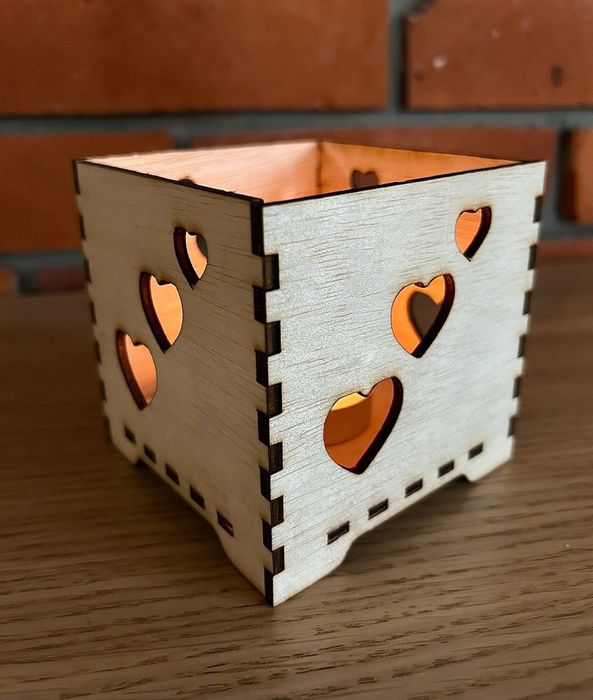 Ozdoby walentynkowe, świeczniki