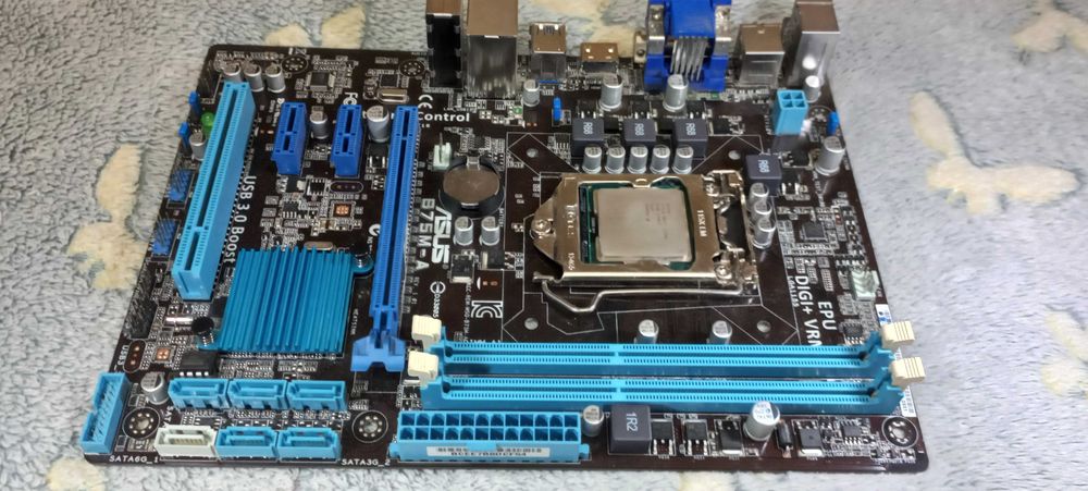 материнка Asus B75M-A + I5-2300 + 4Gb DDR3