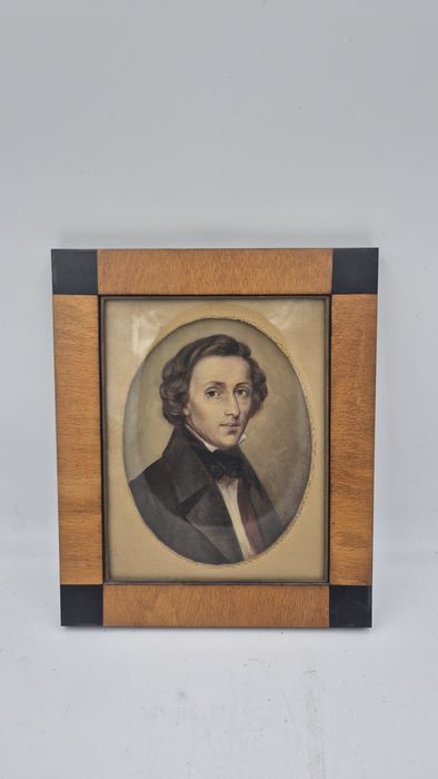 Fryderyk Chopin olej płótno Wanda Zawadzka lata 80.