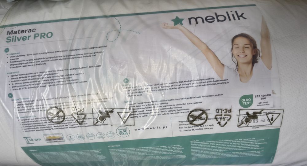 Materac Silver 140x200 PRO