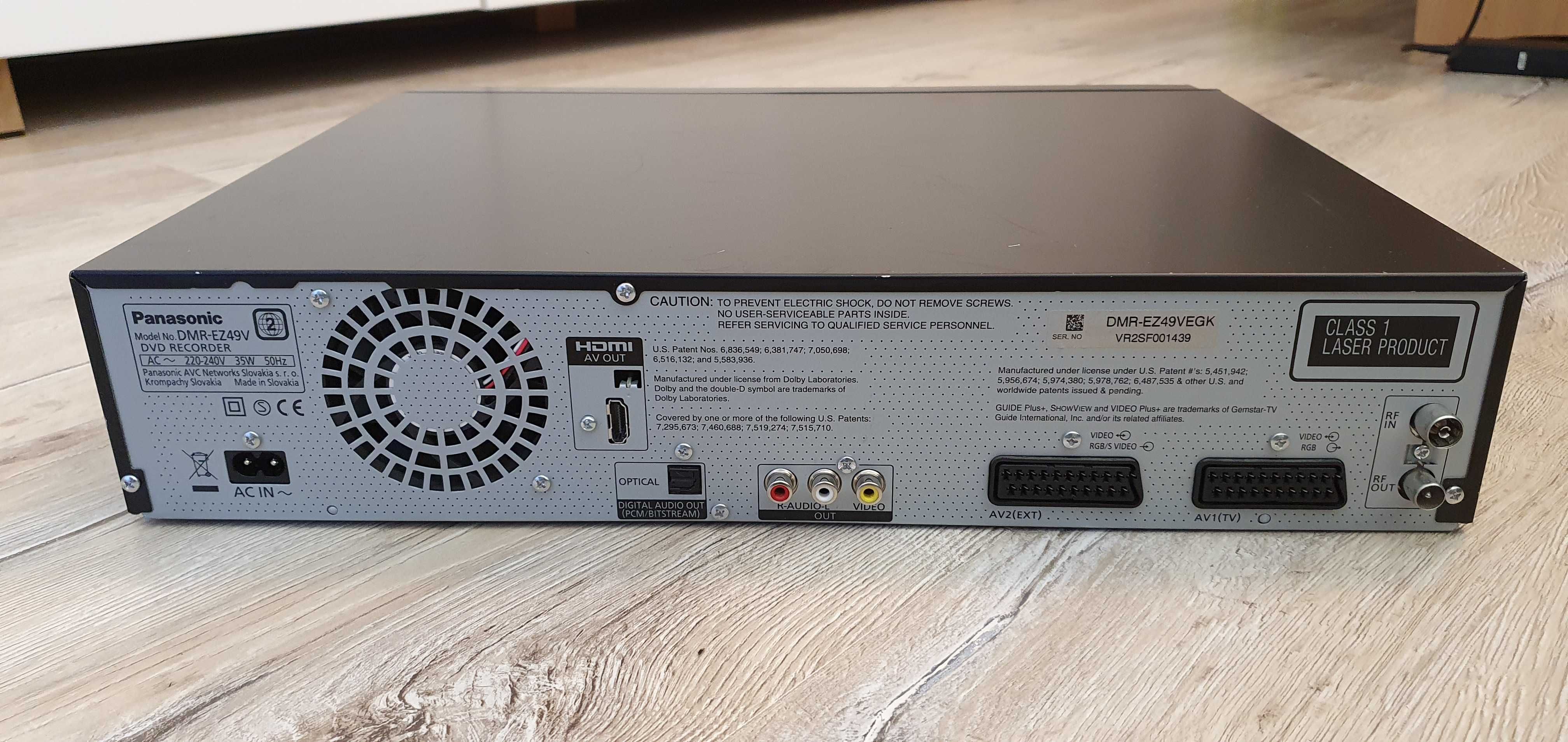 Panasonic DMR-EZ49V, Nagrywarka Odtwarzacz DVD VHS Gorzów Wielkopolski •  OLX.pl