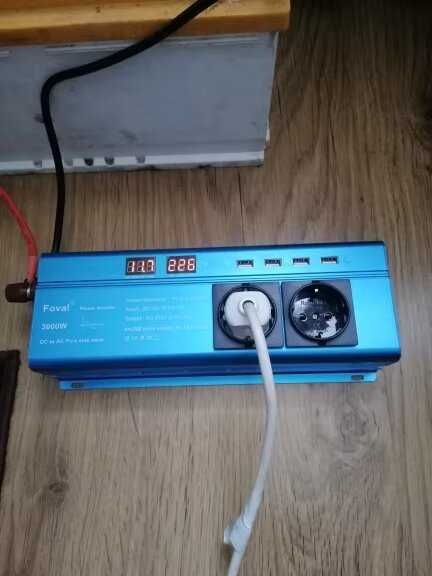 Інвертор Foval 12V-220  3000W-чиста синусоїда