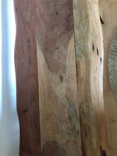 Mesa consola / aparador de entrada – madeira e metal
