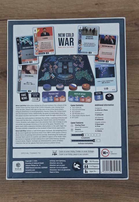 New Cold War gra planszowa