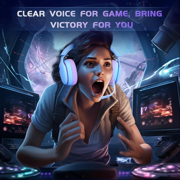 Nowe słuchawki gamingowe / mikrofon / BT/ konsolowe/ nauszniki/ A2204!