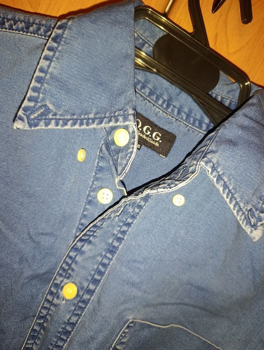 Jeansowa koszula H&M L.O.G.G. rozm. 146 | 100% bawełna