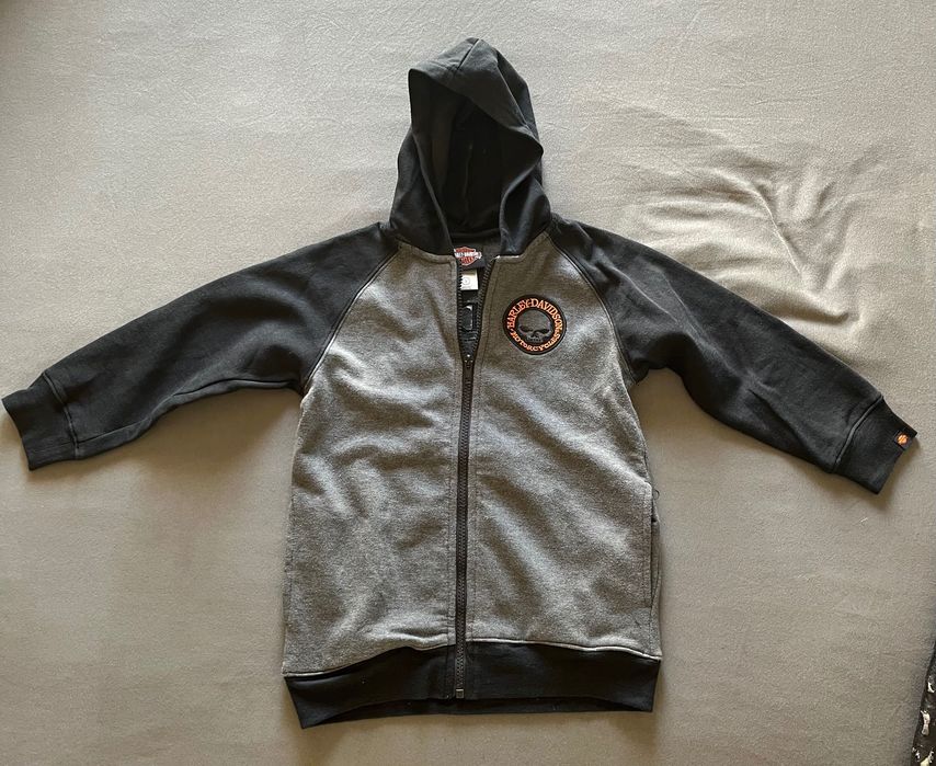 Casaco Harley Davidson zip hoodie criança tamanho S