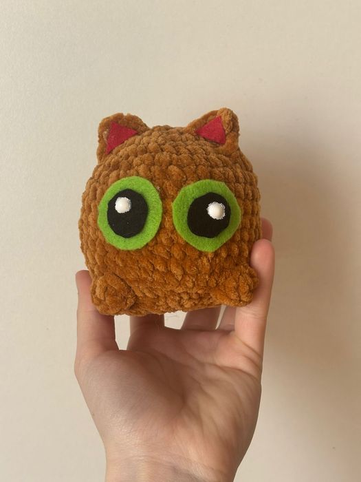 Maskotka Handmade Kot z dużymi oczami