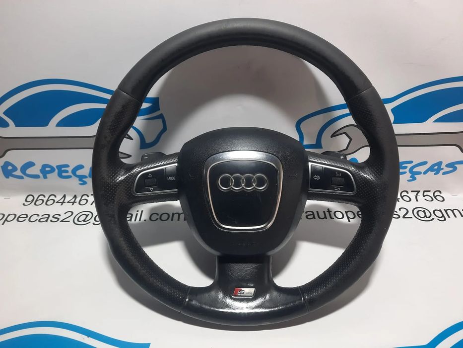 VOLANTE GUIADOR COMPLETO AUDI Q7 S LINE S-LINE MULTIFUNÇÕES AIRBAG