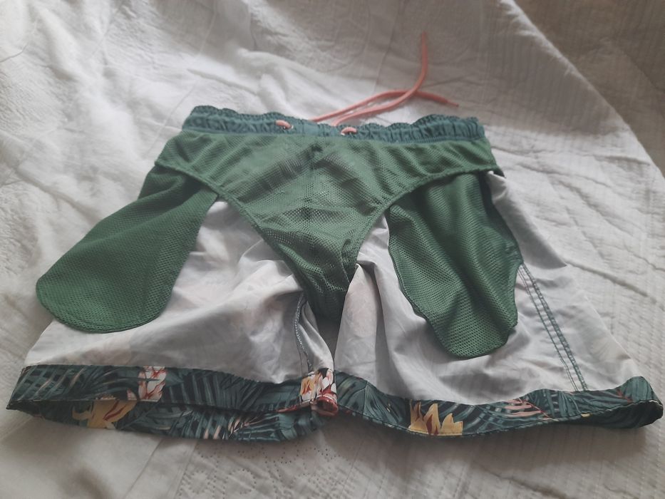 Dwie pary spodenek H&M, spodenki kąpielowe rozmiar S