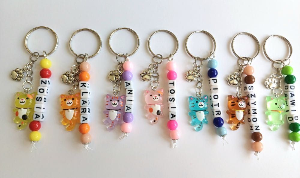 Breloczek imienny Kotek