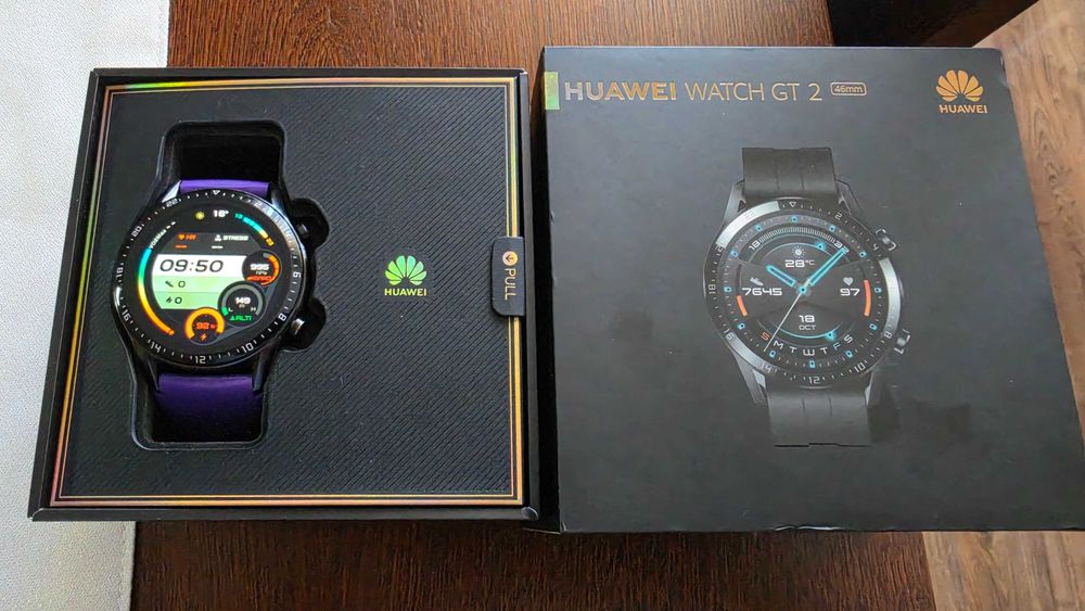 Huawei Watch GT 2, Tytan bransoleta org., 7 pasków, 2 ładowarki