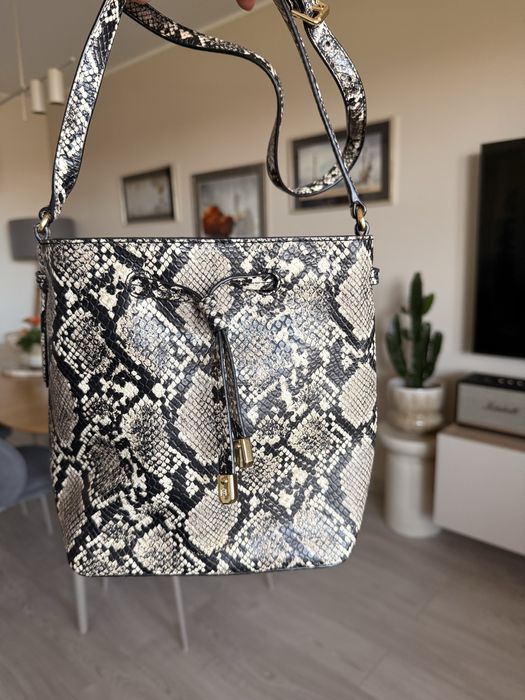 Ralph lauren torebka - bucket bag skóra