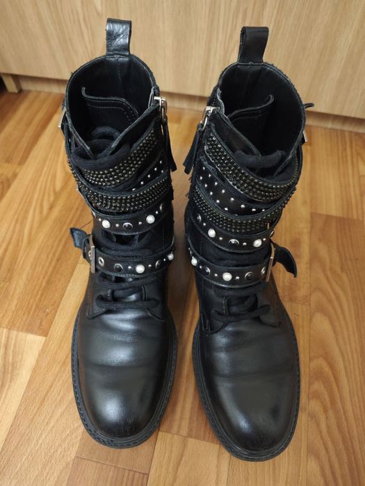 Ботинки Zara шкіряні