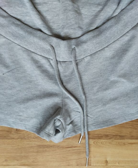 Spodenki ciążowe S NOWE czarne szare krótkie szorty spodnie 36