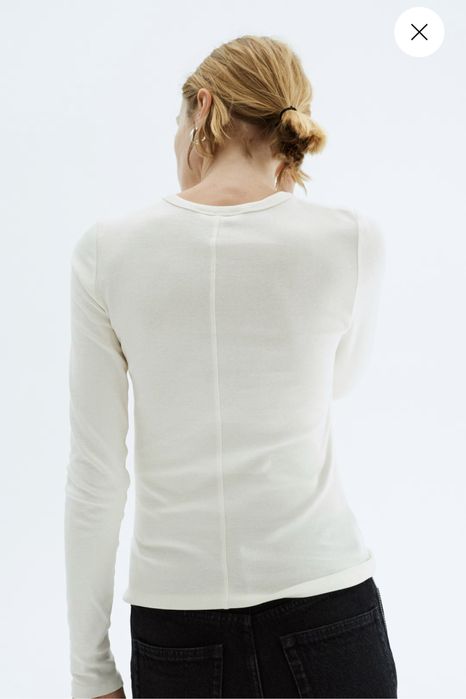 Лонгслів H&M в рубчик