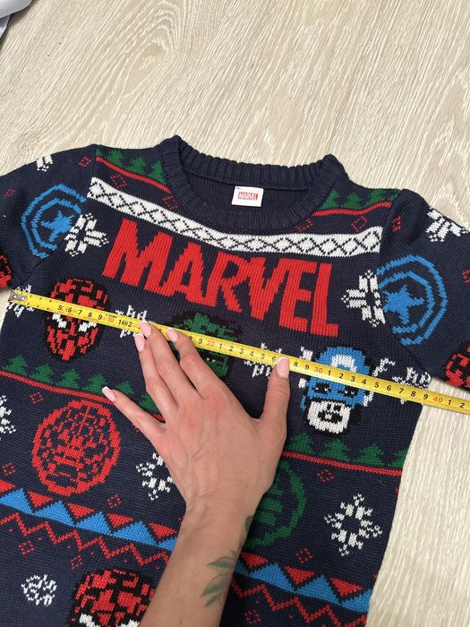 ‼️ светр новорічний Marvel 134 8 9 супергерої кофта для фотосесії