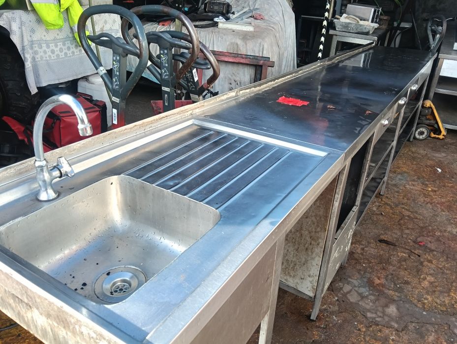 Bancada em inox 4 metros
