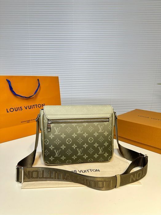 Louis Vuitton damier infini district сумка мужская золотая кожаная