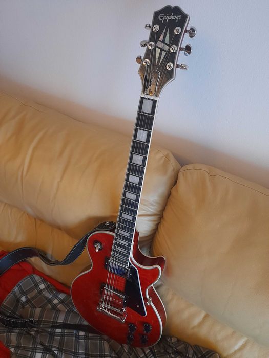 Epiphone Les paul Custom figured transparent red