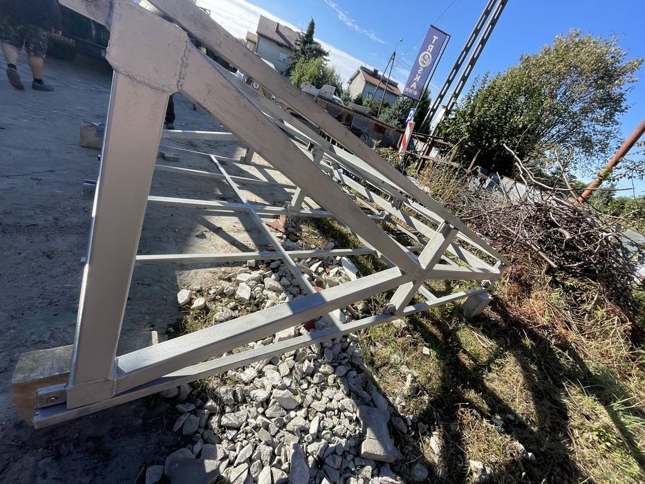 Konstrukcja reklamowa dwustronna 5mx3m stelaż baner billboard