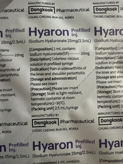 Hidratacao da pele Hyaron