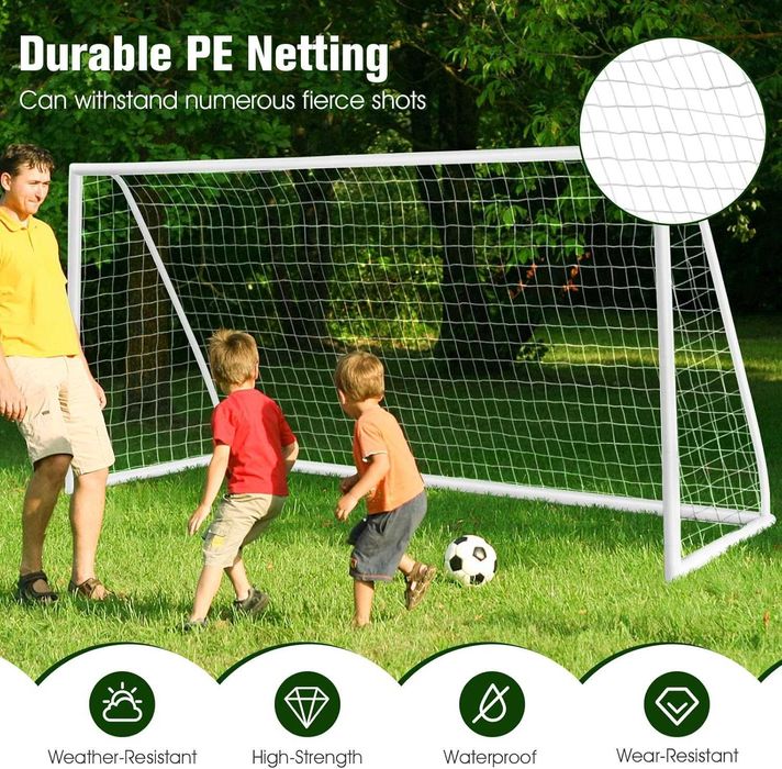 NOWA/wysyłka bramka piłkarska 365x182cm solidna do piłki nożnej PVC