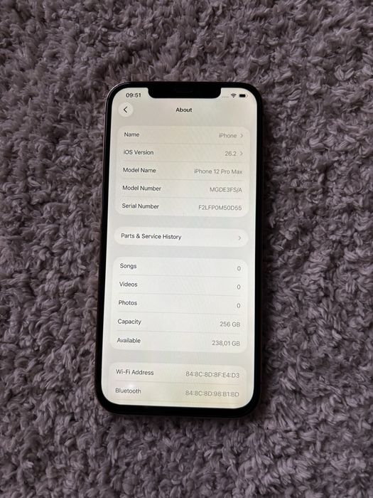 iPhone 12 Pro Max Gold 256GB Used No Box Grade B