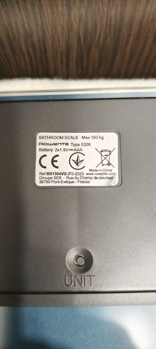 Rowenta BS1504 Classic Waga łazienkowa do 160 kg ultracienka 31x31 cm
