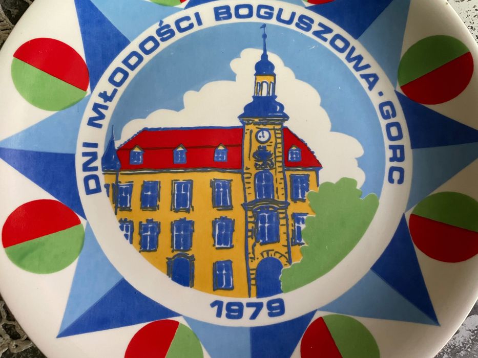 Patera Dni Młodości Boguszowa Górce 1979 r. porcelana Wałbrzych