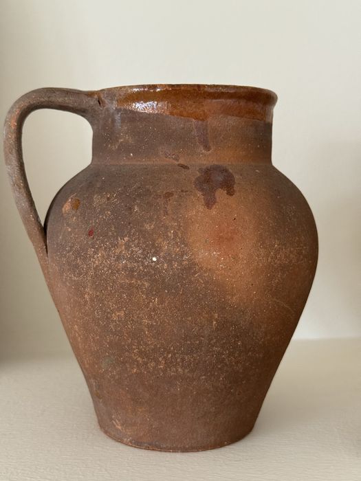 Vaso/Jarro em barro rústico antigo – decorativo