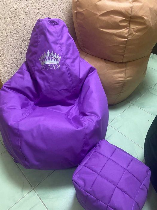 Безкаркасні крісла від виробника, крісло - мішок, м'яч, пуф