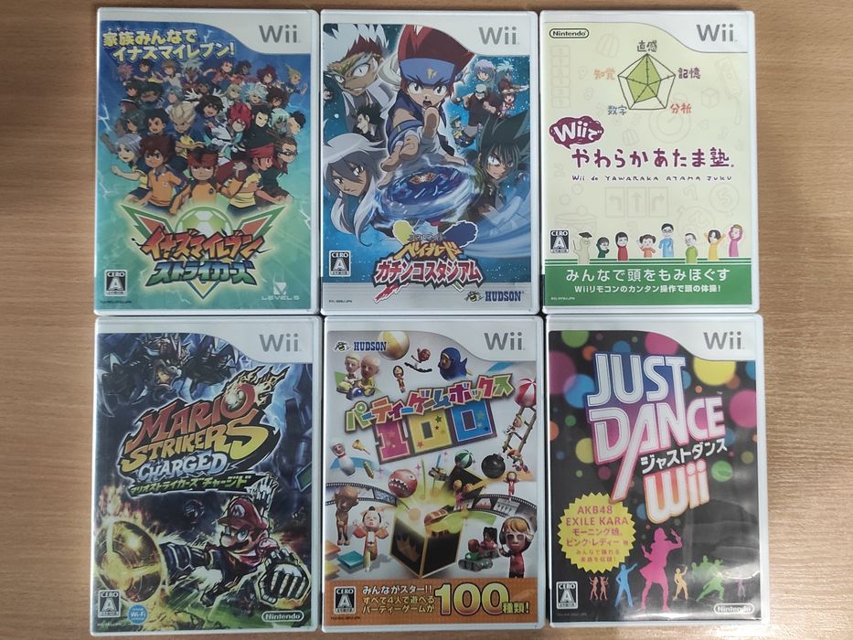 Лот 6 ігор для Nintendo Wii (японський регіон)