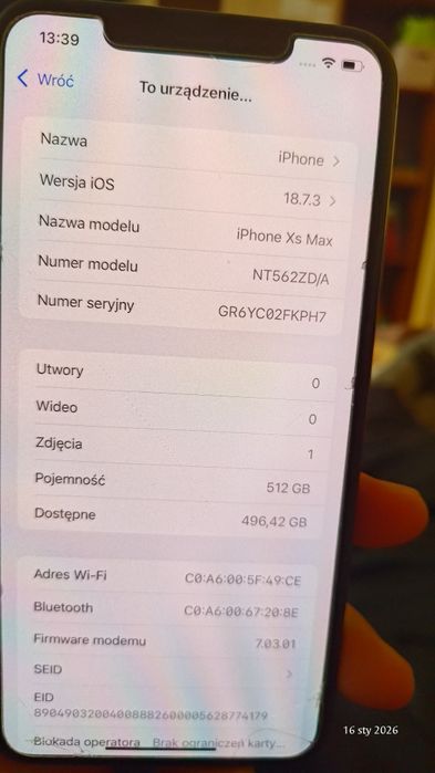 Iphone XS max 4/512gb