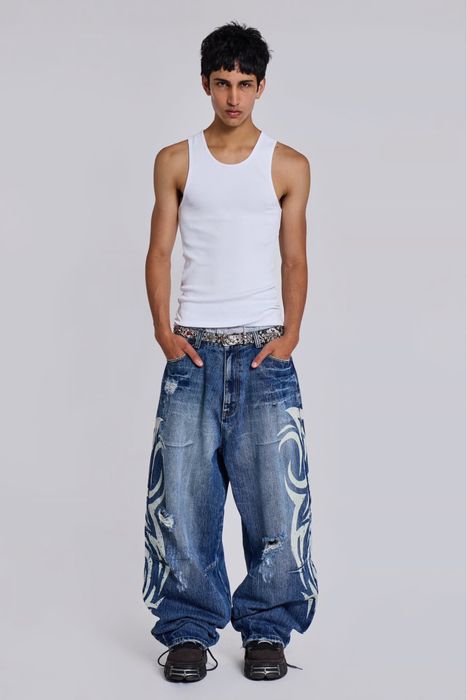 Jaded London Light Wash Blade XL 26-36 Colossus Jeans