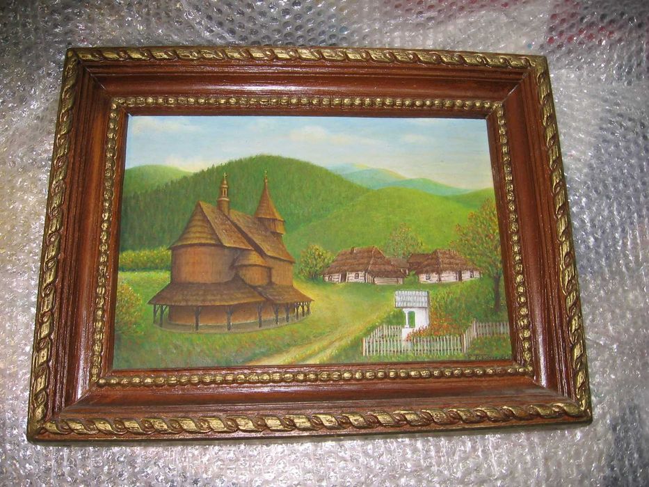 Stary obraz skansen cerkiew kościół modrzewiowy