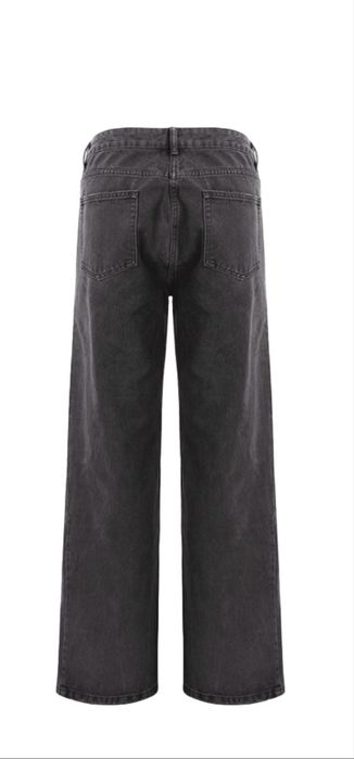 Jeans flared.