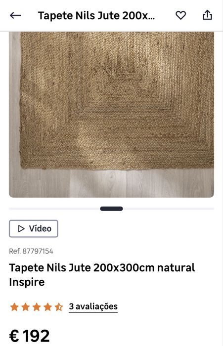 Tapete juta natural Nils  300x200
