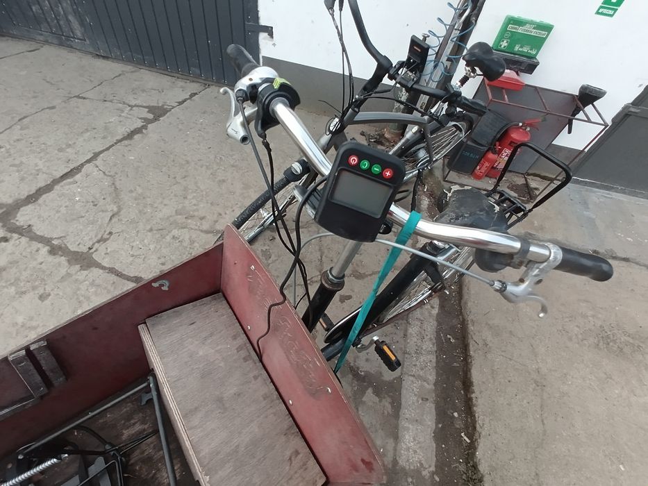 Rower cargo bakfiest elektryczny riksza wózek trajka elektryk towarowy