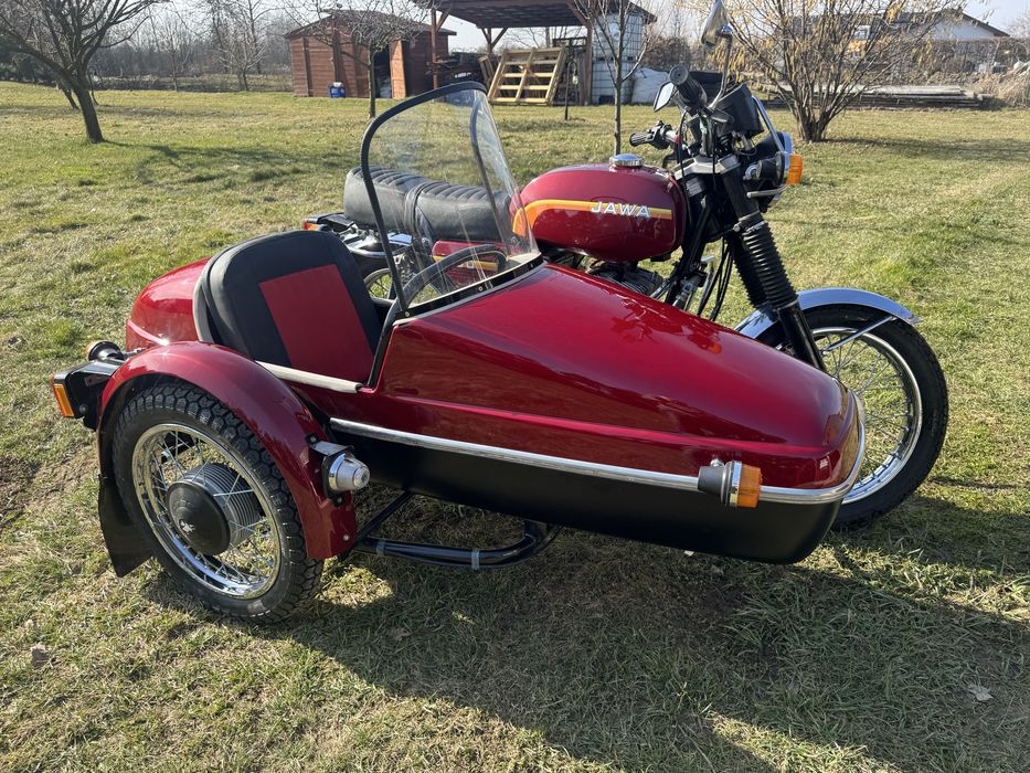 Jawa 350 „tęczówka” z koszem