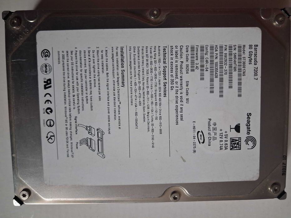Dysk Seagate 80 GB