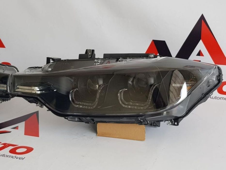Faróis BMW F30 F31 Double U 3D Xenon Look