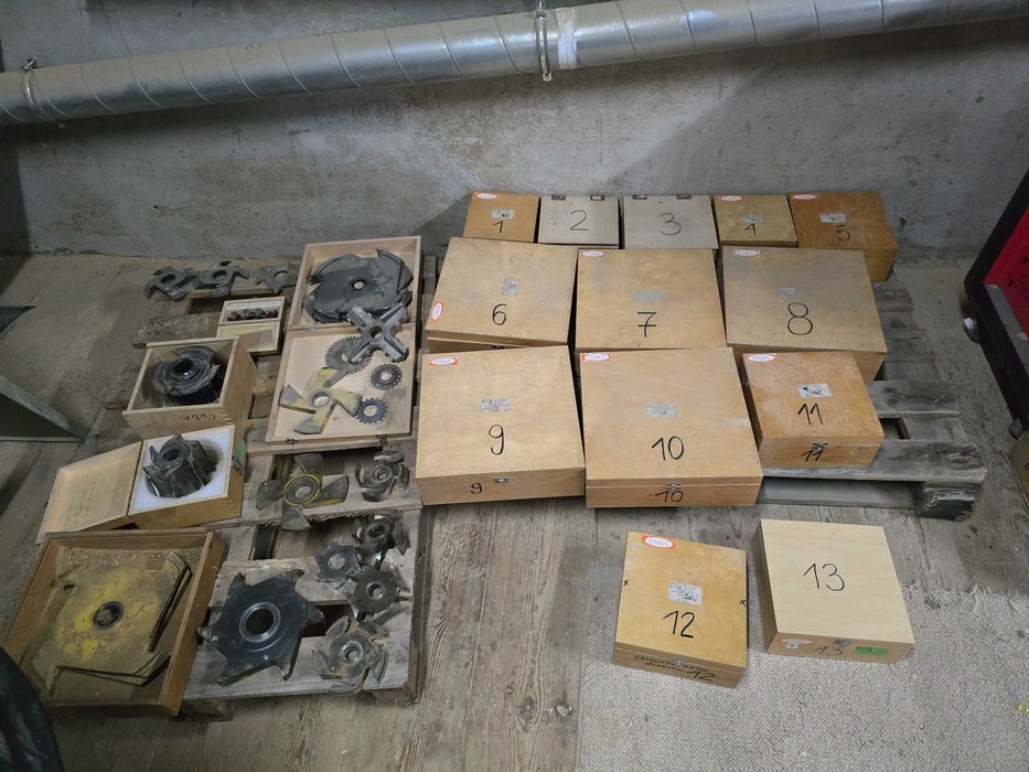 Frezy Stolarskie FABA linia do produkcji okien DRZWI + inne fi 30 fi40