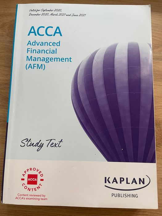 Książki ACCA Kaplan Advanced Financial Management P4 AFM
