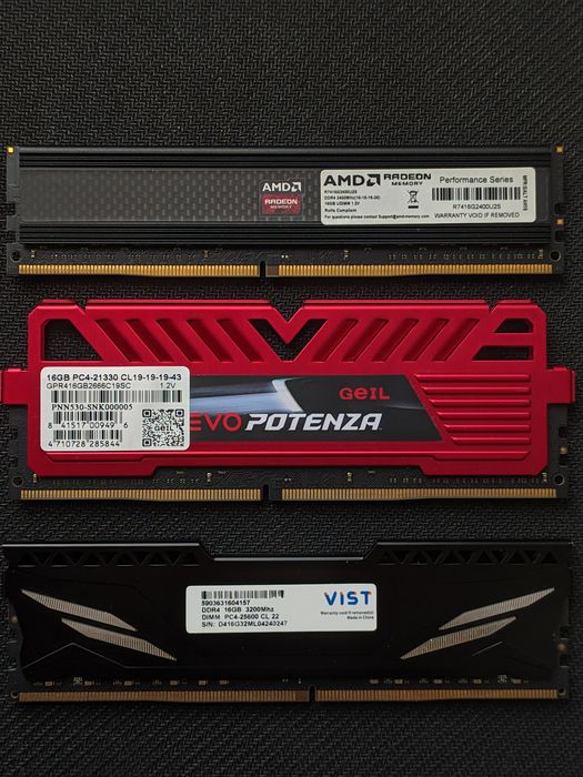 DDR4 16GB  2400 2666 3200 Mhz Оперативна пам'ять