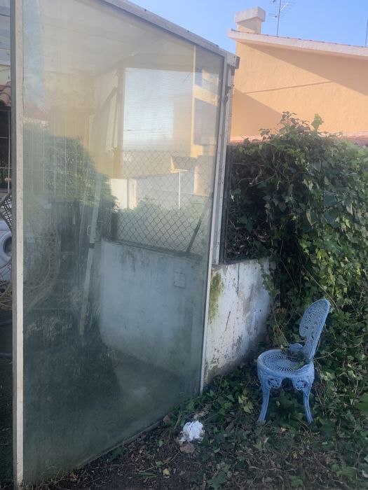 Vidro duplo usado grande