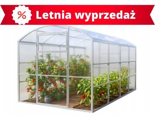 Szklarnia Tunel 2.5x4 2.5x6 2.5x8m z poliwęglanu 4/6 mm Profil 40x20mm