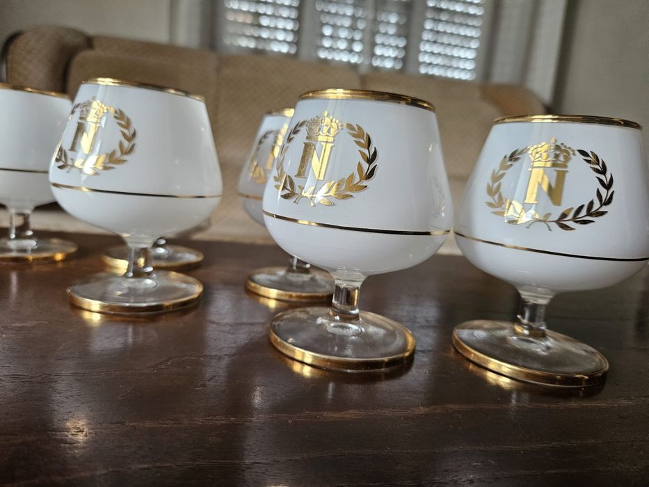 Conjunto de 6 Copos Napoleon Cognac