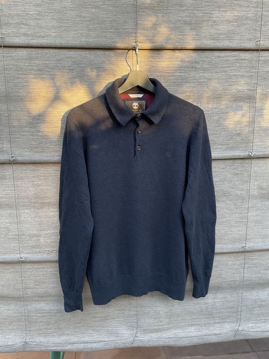 Sweter męski granatowy z kaszmirem
