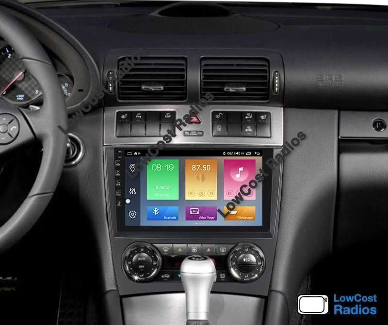 (GARANTIA) ANDROID: Auto Rádio GPS Mercedes Benz Class C - W203, W209 | CARPLAY • ANDROID AUTO